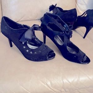 Impo black heels, 2 different styles, size 12